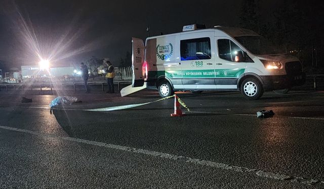 Bursa'da Hafif Ticari Araç Yayaya Çarptı