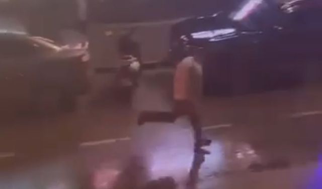 Cadde ortasında darbedildi: O anlar kamerada