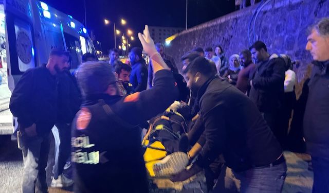 Cizre'de otomobil alt yola uçtu