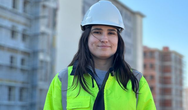 Edirne’de şantiyede kadın imzası: 240 kişilik ekipte 5 kadın azimleriyle dikkat çekiyor