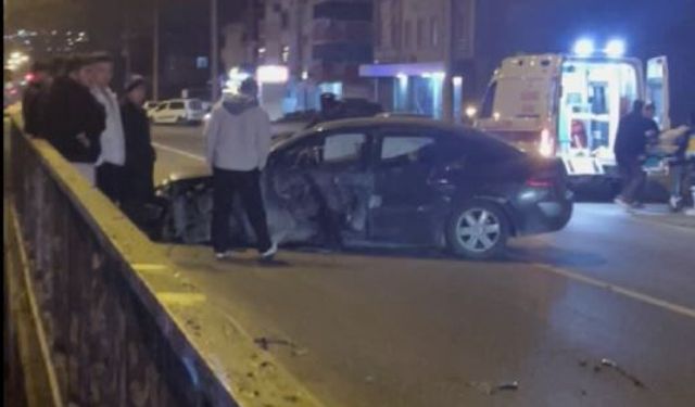 Samsun'da feci kaza!