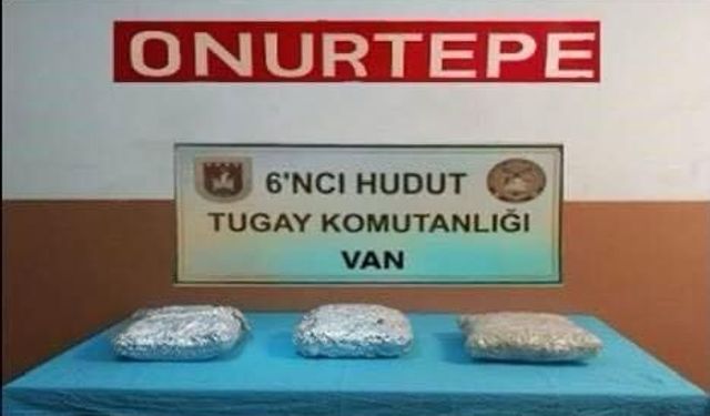 Van sınır hattında 4 kilo uyuşturucu ele geçirildi
