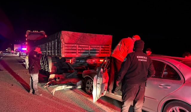 Kırıkkale'de feci tır kazası