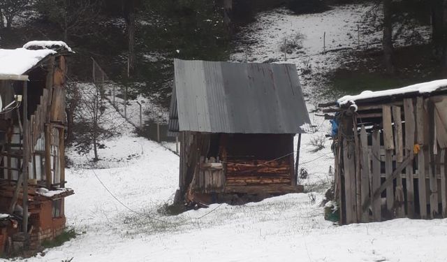 Nallıhan’ın yüksek kesimleri beyaza büründü