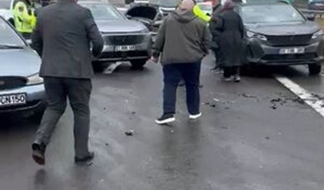 Bolu'da 10 araçlı zincirleme kaza