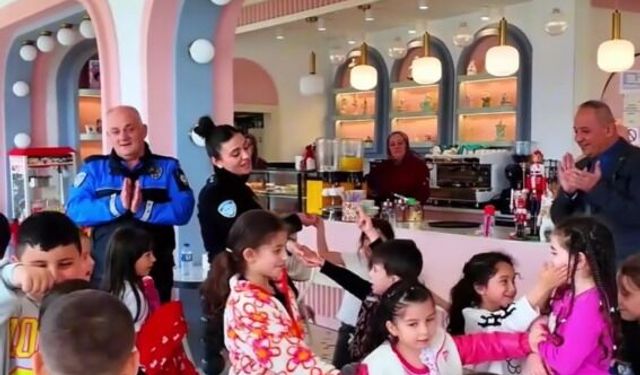 Bolu'da polislerden çocuklar için anlamlı etkinlik