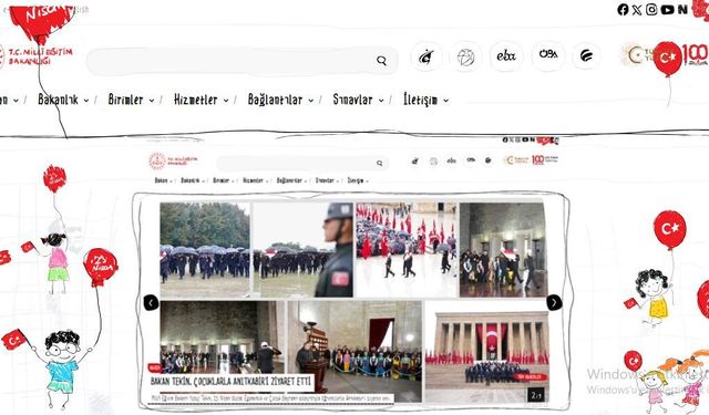 MEB'in internet sitesi çocuklara özel olarak yenilendi