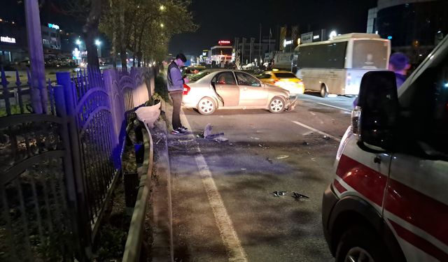 Samsun'da otomobil kazası: 2 yaralı