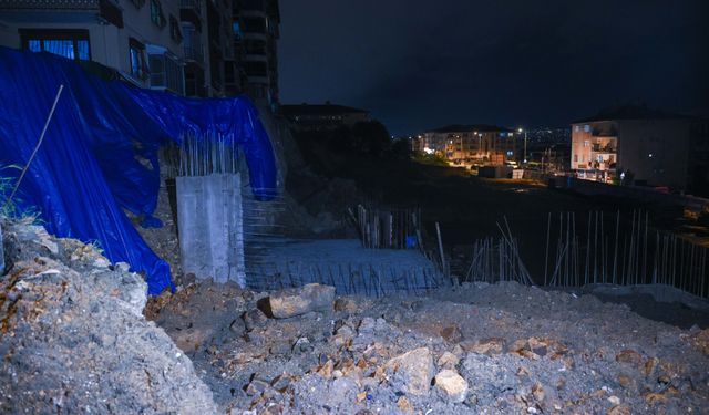 Ankara'da Sağanak İstinat Duvarı Çökertti