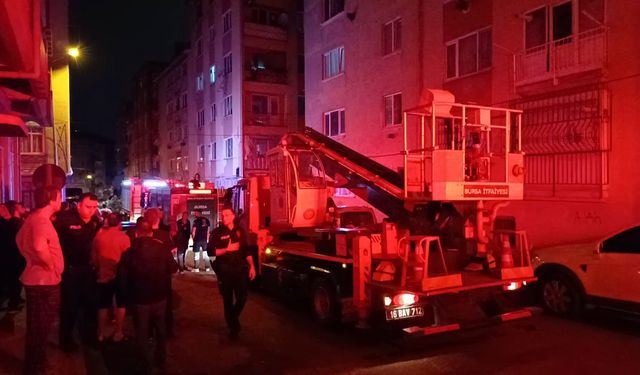 Bursa'da apartman yangını