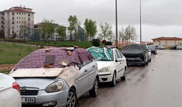 Gaziantep'te Fırtınanın Hasarı Gözlemlendi