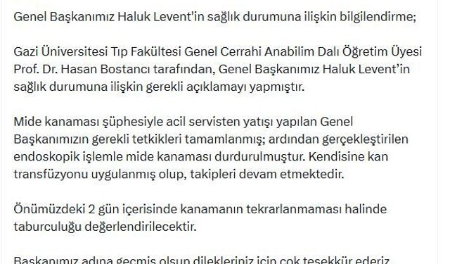 Haluk Levent taburcu oldu