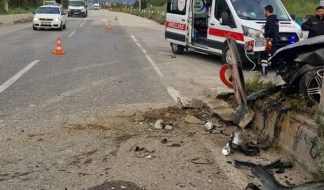 Karabük'te otomobil kazası can aldı!