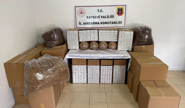 Kayseri'de tütün operasyonu