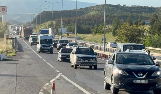 'Kilit kavşak'ta bayram yoğunluğu başladı