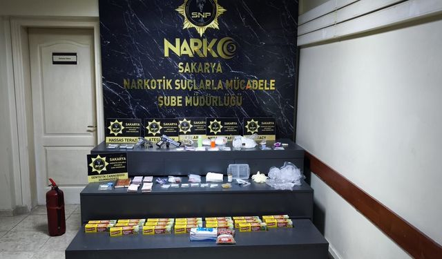 Sakarya'da eş zamanlı uyuşturucu operasyonu: 5 tutuklama