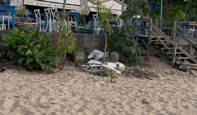 Amasra'da sahilde İHA bulundu