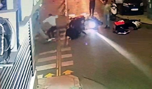 Çorlu'da tekmeli sopalı kavga