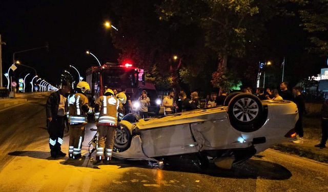 Edirne'de alkollü sürücüden korkutan kaza!