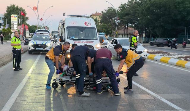 Edirne'de iki motosiklet çarpıştı
