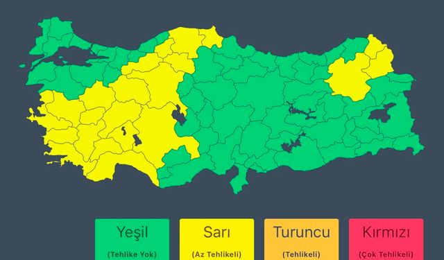 İçişleri Bakanlığı'ndan 'Sağanak' Uyarısı Geldi
