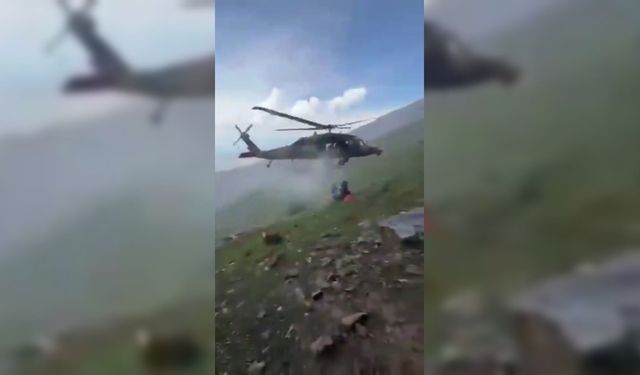 Malatya’da dağda kalp krizi geçirdi; askeri helikopter ile kurtarıldı