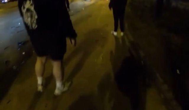Maltepe'de Çarpışma Sonrası Otomobil Alev Aldı