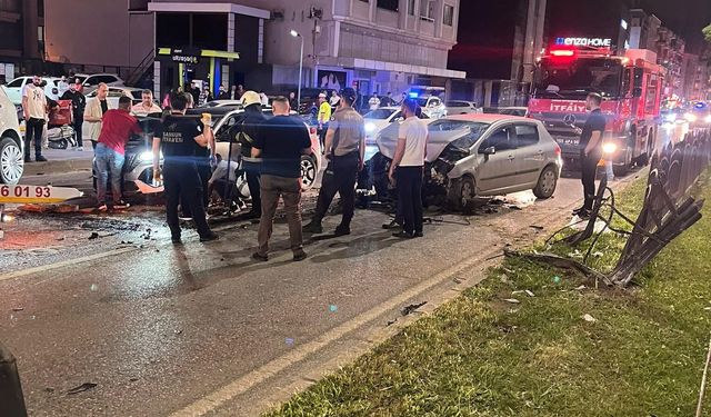 Samsun'da  zincirleme kaza: 5 yaralı