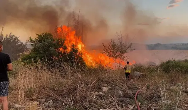 Hatay'da korkutan yangın!