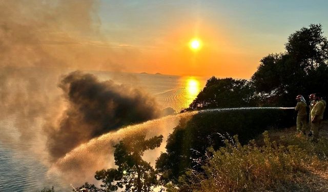 Büyükada’da Orman Yangınına Müdahale