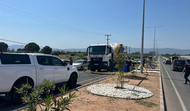 Beton mikserinin çarptığı yaya hayatını kaybetti