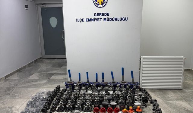 Gerede'de çaldığı 2 buçuk milyonluk inşaat malzemeleriyle yakalandı