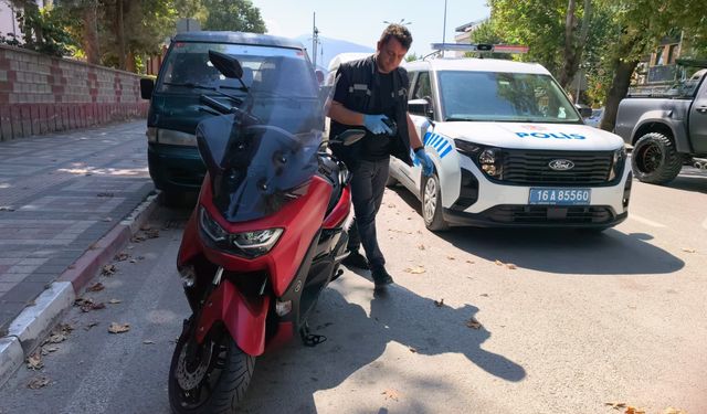 İnegöl'de sahte plakalı motosiklete 140 bin TL ceza