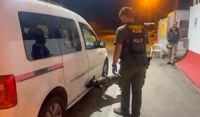 Malatya'da durdurulan araçta bir kilo uyuşturucu bulundu