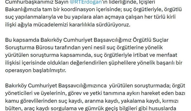 Suç örgütleriyle irtibatlı şüphelilere operasyon