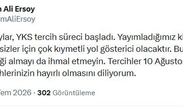 Üniversite adayları için tercih süreci başladı
