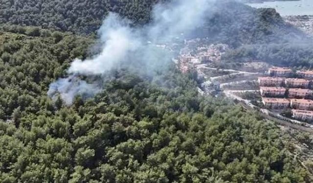 Göcek'teki yangın büyüdü, İnlice Mahallesi tahliye ediliyor