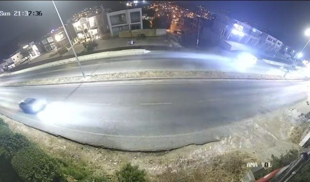 Bodrum'da Otomobil Takla Attı