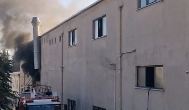 İnegöl'deki fabrika yangını söndürüldü