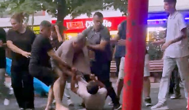 İstanbul'da çocuk parkında yetişkinlerin kavgası