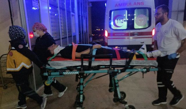 Orhangazi'de otomobil bariyerlere çarptı: 1 yaralı