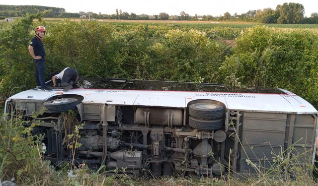 Samsun'da otobüs kazası: 21 yaralı