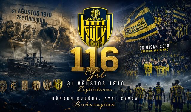 Ankaragücü'nden 116 yıllık geçmişine duygusal yolculuk
