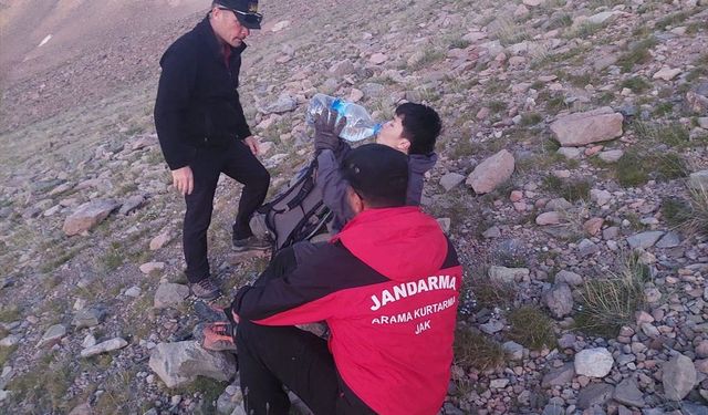 Erciyes Dağı'nda mahsur kaldı!