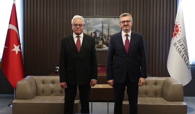 Burhanettin  Duran ve Yousaf Junaid görüştü