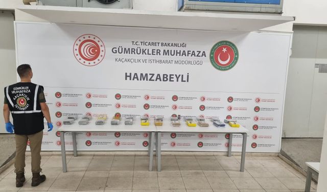 Edirne'de Gümrük Kapılarında Kilolarca Uyuşturucu Ele Geçirildi