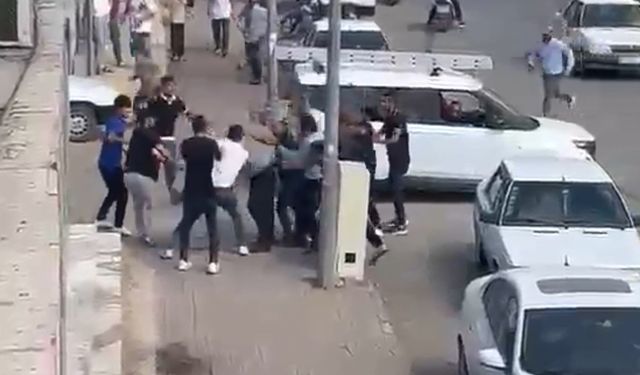 Şanlıurfa'da iki grup arasında taşlı, sopalı kavga