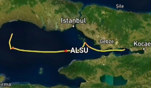 Silivri açıklarında kaza yapan gemilerin manevraları radara yansıdı