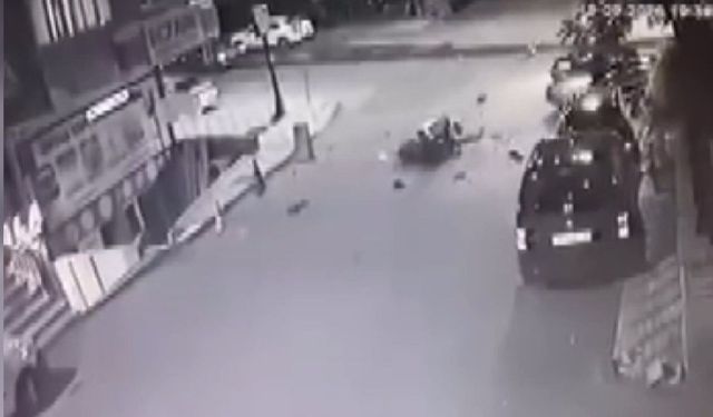 Üsküdar'da motokuryenin ağır yaralandı