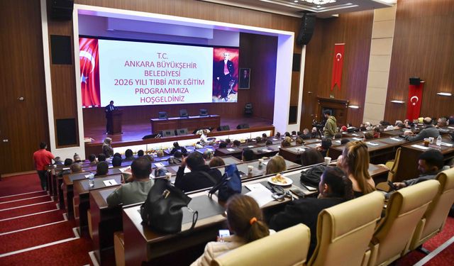 Ankara Büyükşehir Belediyesi'nden Sağlık Sektörüne 'Tıbbi Atık' Eğitimi